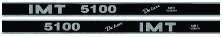 NALEPKA ČRNA SET "IMT 5100 De luxe MADE IN YUGOSLAVIA"
