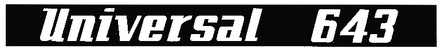 NALEPKA ST "UNIVERSAL 643" UTB