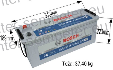 AKUMULATOR BOSCH brez roba 140Ah 800A 12V T4 SHD TECMAXX