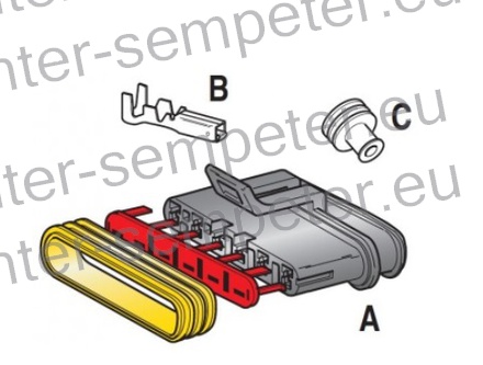 KONEKTOR VODOTESNI Ž (ženski) 6 - polni S - SEAL 150