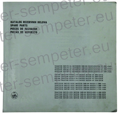 KATALOG TRAKTOR REZERVNIH DELOV IMT 578 - 579 - 588 - 589