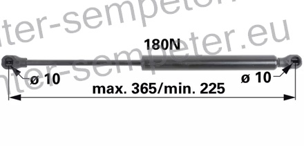 AMORTIZER KABINE ZADNJEGA STEKLA FENDT