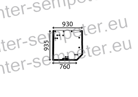 STEKLO KABINE ZADAJ zgoraj (tonirano zeleno) CLASS ARION 520 C