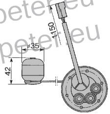PLOVEC GORIVA FIAT 115 - 130 - 140 - 160 - 180.90