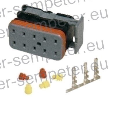 KONEKTOR 6 POLNI MOŠKI KPL
