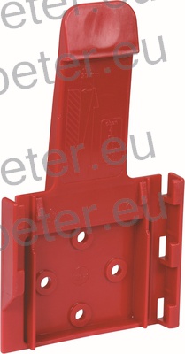 NOSILEC ZAGOZDE KOLESA PVC (rdeč) PLOŠČATI do 1600 kg STANDARD DIN76051