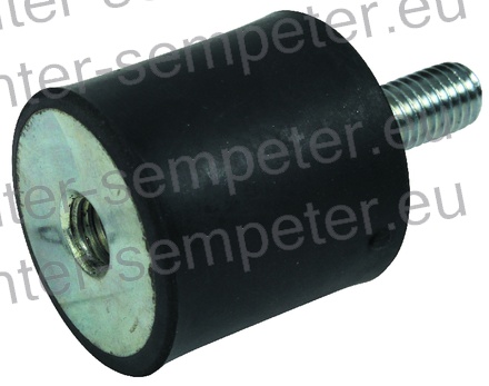 BLAŽILEC GUMI 30x30mm M8x20mm 1x NOTRANJI NAVOJ