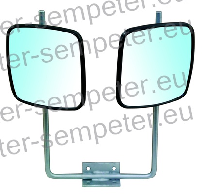 NOSILEC S KOTNIMA OGLEDALOMA VROČE CINKAN U odsevni radij ogledal = 450mm