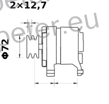 JERMENICA ALTERNATORJA dvojna ISKRA - LETRIKA