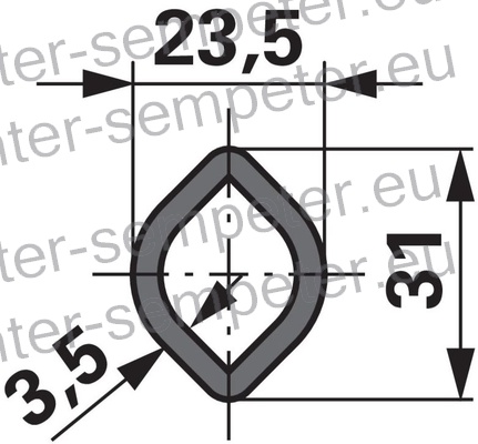 CEV KARDANA LIMONA notranja 00a 23,5x31 3m
