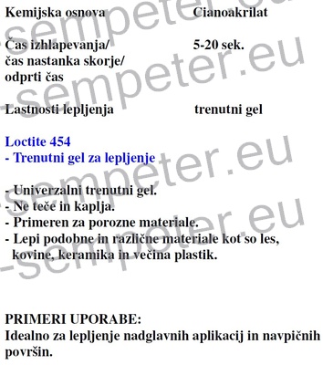 LEPILO LOCTITE 454 1/3g