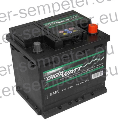 AKUMULATOR GIGAWATT 45Ah 400A 12V +Desno plus