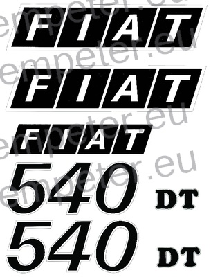 NALEPKA SET "FIAT 540 SPECIAL DT"