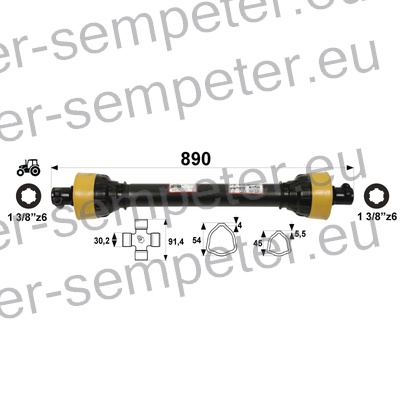 KARDAN PRIKLJUČKA DIREKTNI kpl SIP SPT