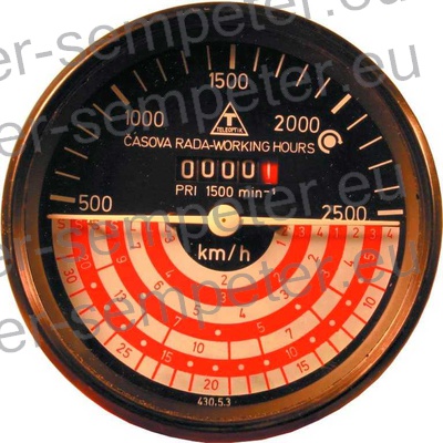 OBRATOMER - ŠTEVEC MEHANSKI (km/h) TD - TORPEDO 45 - 48 - 55 - 68 - 75 - 90