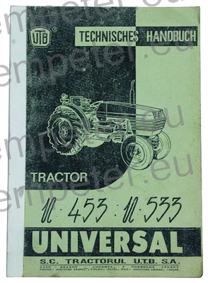 KATALOG TRAKTORJA PRIROČNIK ZA VZDRŽEVANJE TRAKTORJA UTB U453 - U533