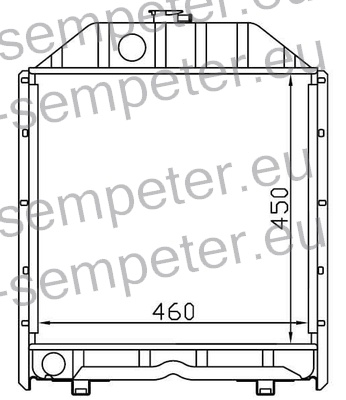 HLADILNIK VODE FIAT 640 - 70.56 - 80.66