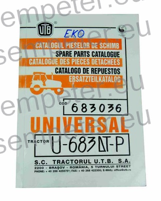 KATALOG TRAKTOR UTB 683DTP EKO (COD 683036)