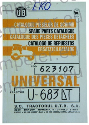 KATALOG TRAKTOR UTB U683DT EKO (cod623107)