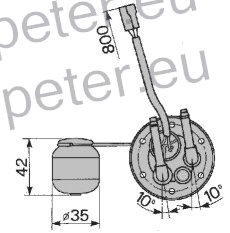 PLOVEC GORIVA FIAT serija 90 - 93 - 94 COBO