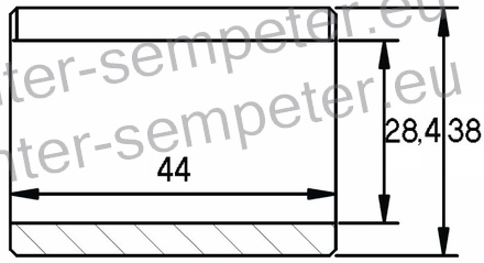PUŠA REDUCIRNA 28 - 37 L=44 KROGLA PRIKLOPA