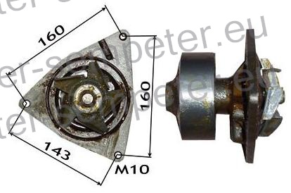 ČRPALKA VODE S TESNILOM CASE MX 210 - 230 - 240 - 255 - 270 - 285 - STX 275 - 280 - 325 - 330 - Steiger 280 - 330 - 335 - Mähdrescher AF 2365 - 2366 - 2377 - 2388 - 2399 - 7088 NEW HOLLAND T8010 - 8020 - 8030 - 8040 - 8050 - 9010 - 9020