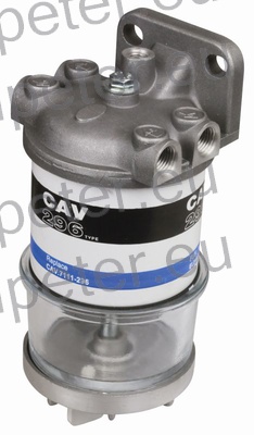 FILTER GORIVA kpl ENOJNI STEKLENA visoka POSODA metrični Navoj(priključk a)=14x1.5mm (sistem - tip CAV - LUCAS - DELPHI) CAV 296