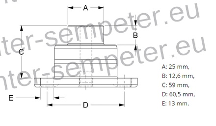 ČEP MOSTA SPREDNJEGA tip ZF CASE FENDT FORD JD JOHN DEER
