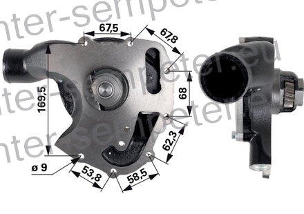 ČRPALKA VODE PERKINS mot. M - 1004, M - 1004 B
