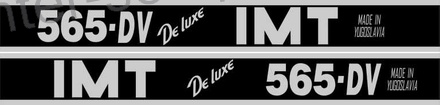 NALEPKA ČRNA set NT "IMT De luxe 565 - DV MADE IN YUGOSLAVIA"