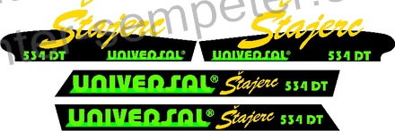NALEPKA UTB SET "UNIVERSAL Štajerc 534 DT" UTB