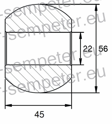 KROGLA fi=22/56/45 CAT 1 (KAT 1)