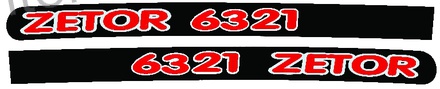 NALEPKA SET "ZETOR 6321"