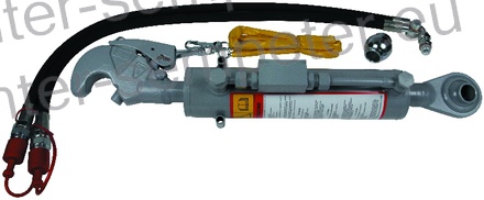 POTEZNICA HIDRAVLIKE ROČICA TOPLING HIDRAVLIČNA CAT2 L=570 - 790mm (Fi= batnice=35mm Fi cilindra=70mm fi krogle spredaj in zadaj=25.4mm)