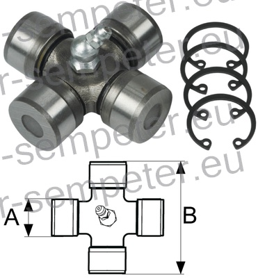 KRIŽ KARDANA maznik na sredini 30.2x79.4mm