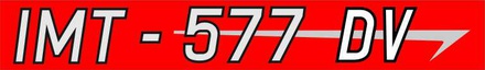 NALEPKA (rdeča) ST "IMT - 577 DV"