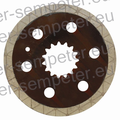 LAMELA - DISK ZAVOR fi=222 z=15/60x72 ZETOR 7520, 7540, 8520, 8540, 9520, 9540, 10540