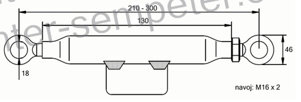 NATEZALEC NAPENJALEC VERIGE M16 okrogla luknja