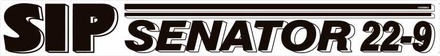 NALEPKA 115x900 "SIP SENATOR 22 - 9" (črna)