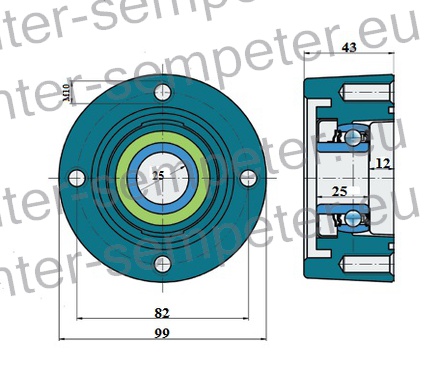 LEŽAJ FKL Z OHIŠJEM LSGR 205 FS