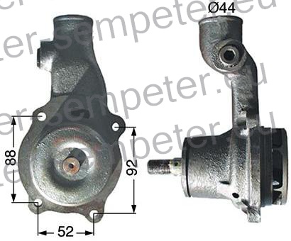 ČRPALKA VODE S TESNILOM MF - MASSEY FERGUSON 300 - 350 - W350 mot. G4.236 - G4.248 - 4.236 - 4.248.2