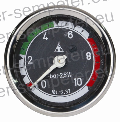 MANOMETER OLJA MOTORJA 1 - 10bar Priključek=M10x 1mm Luknja - fi=8mm 12V ali 24V Kot konusa=60° IMR - RAKOVICA 60 - 65 - 76 TEO