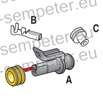 KONEKTOR VODOTESNI M (moški) 1 - polni S - SEAL 150
