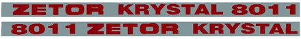 NALEPKA SET "ZETOR KRYSTAL 8011"