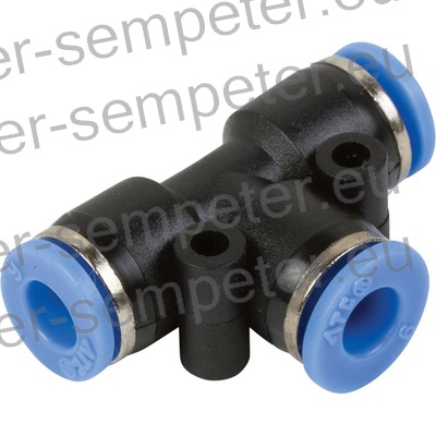 SPOJKA PVC ZRAČNE CEVI T 4 fi=4