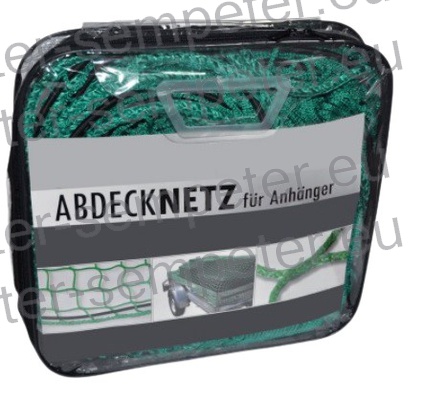 MREŽA PRIKOLICE 15mm - velikost mrežnega očesa ZA ZAŠČITO TOVORA 4000x2500mm Poliporpilenska 3mm vrvica s gumjasto 6mm vrvico za pritrditev mreže.