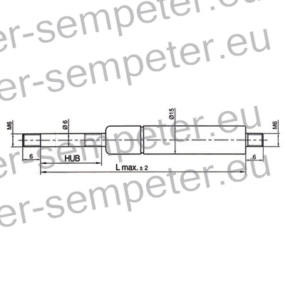 AMORTIZER KABINE L=450 F=100N