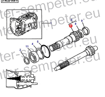 GRED MENJALNIKA SPOJNA Z=20 URSUS 5714 - MF