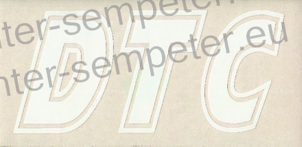 NALEPKA "DTC" UTB