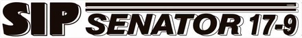 NALEPKA 115x900 "SIP SENATOR 17 - 9" (črna)